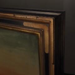 Raised corner detail with tarnished leaf to enhance MFC profile 311.