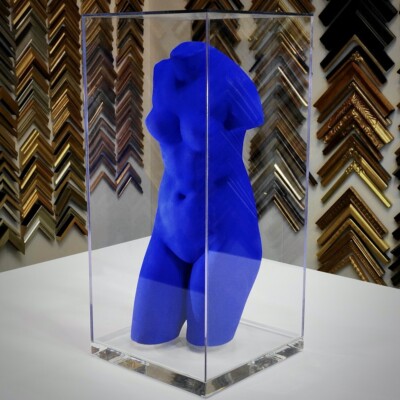La Vénus d'Alexandrie, by Yves Klein. Custom Vitrine.